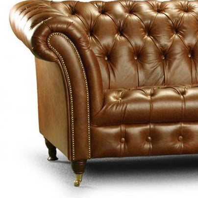Bretby Two Seater Sofa Brown Cerato Leather